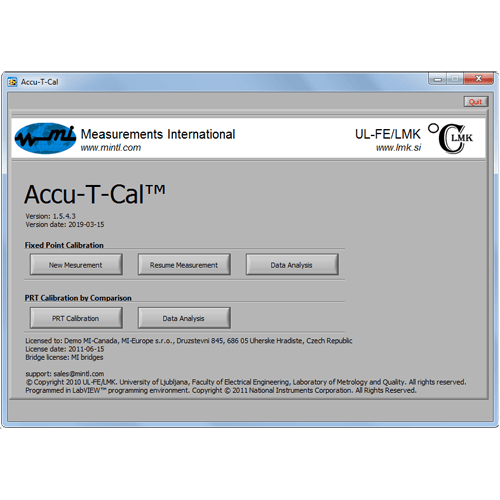 Accu-T-Cal™ Software